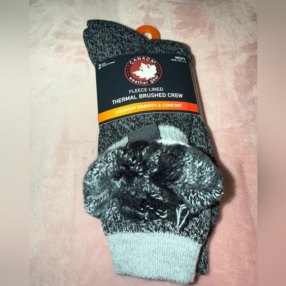NWT THERMAL NWT SOCKS THERMAL BRUSHED CREW MAXIMUN WARMTH SOFT LINING - Picture 3 of 5